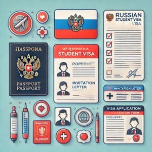 Add Image: A checklist of required documents with icons representing each.